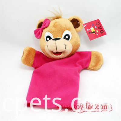 ours avec marionnette à main t-shirt bear with t-shirt hand puppet
